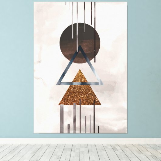 Moderne tekenstijlcanvas afdrukken (Insitu (Houten vloer))