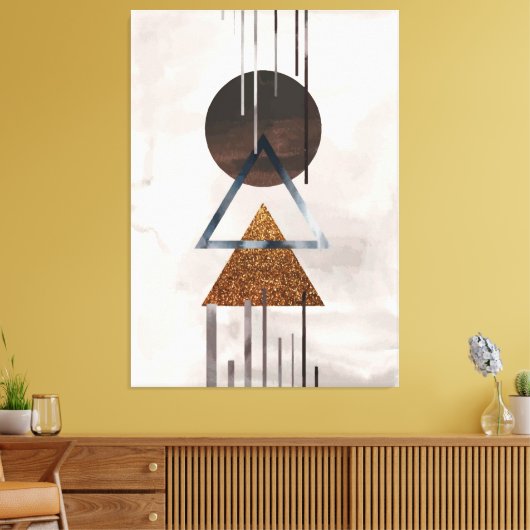 Moderne tekenstijlcanvas afdrukken (Insitu (Woonkamer))