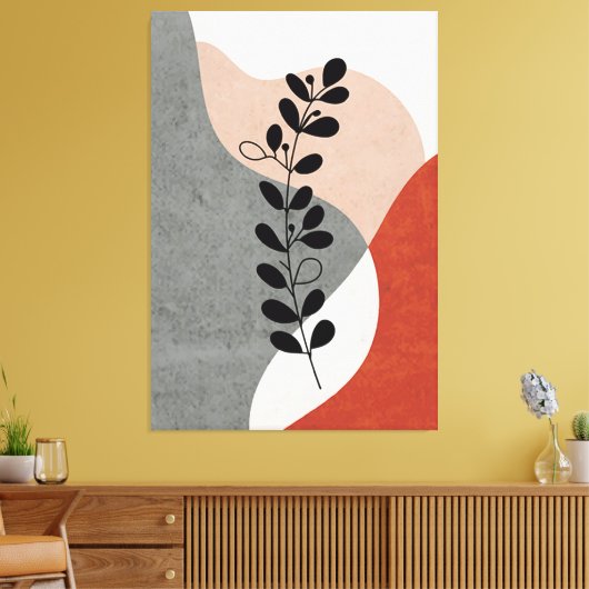 Moderne tekenstijlcanvas afdrukken (Insitu (Woonkamer))