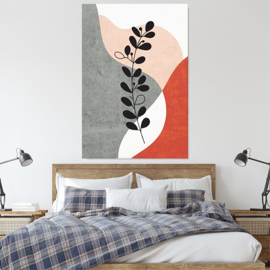 Moderne tekenstijlcanvas afdrukken (Insitu (Slaapkamer))