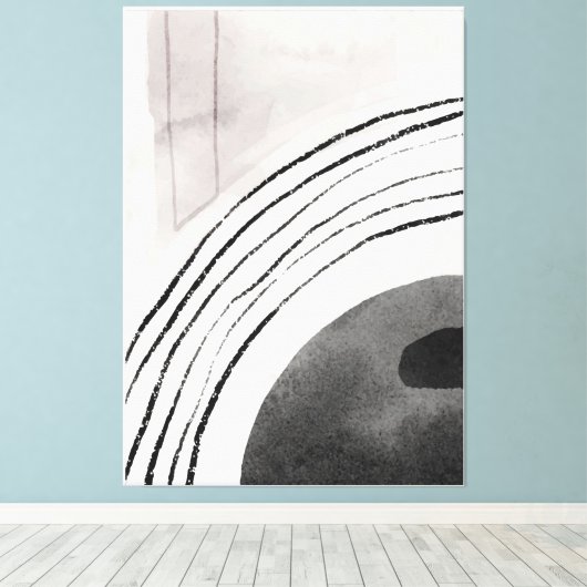 Moderne tekenstijlcanvas afdrukken (Insitu (Houten vloer))