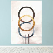 Moderne tekenstijlcanvas afdrukken (Insitu (Houten vloer))