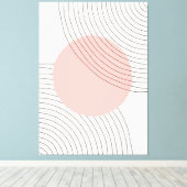 Moderne tekenstijlcanvas afdrukken (Insitu (Houten vloer))