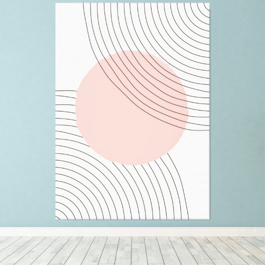 Moderne tekenstijlcanvas afdrukken (Insitu (Houten vloer))