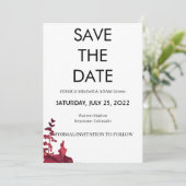 Moderne Tekst 10 sparen de datumUitnodiging Kaart (Staand voorkant)