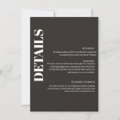 Moderne tekst 14-kaart met details kaart (Voorkant)