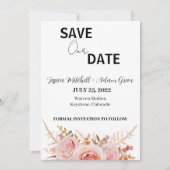 Moderne Tekst 2 sparen de Uitnodiging van de Datum (Voorkant)