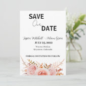 Moderne Tekst 2 sparen de Uitnodiging van de Datum (Staand voorkant)