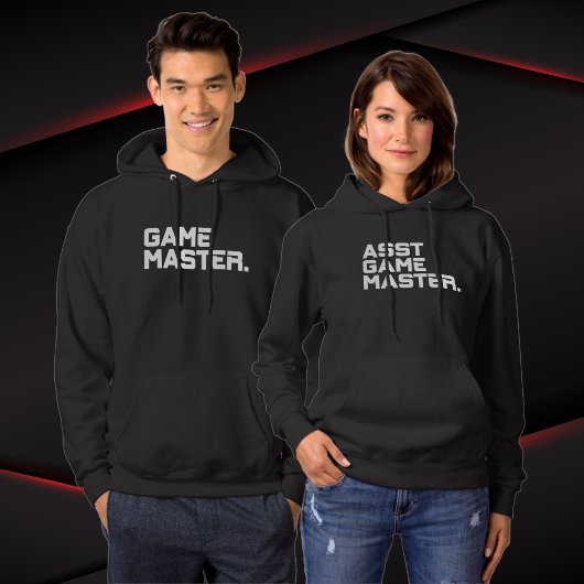 Moderne Tekst Assistent Game Master Dames Matching Hoodie