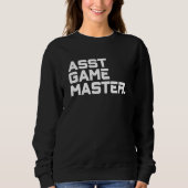 Moderne Tekst Assistent Game Master Dames Matching Trui (Voorkant)