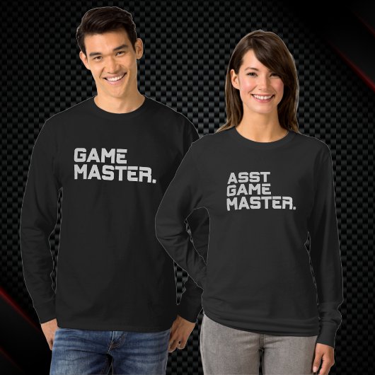 Moderne Tekst Assistent Spel Meester Dames Lange M T-shirt