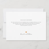 Moderne tekst- en fotobruiloft save the date (Achterkant)