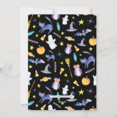 Moderne tekst Halloween Full Bleed Photo Card Feestdagenkaart (Achterkant)