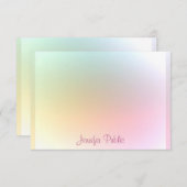 Moderne tekst handschrift handschrift Sjabloon han (Voorkant / Achterkant)