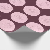 moderne tekst met rand cadeaupapier (Hoek)