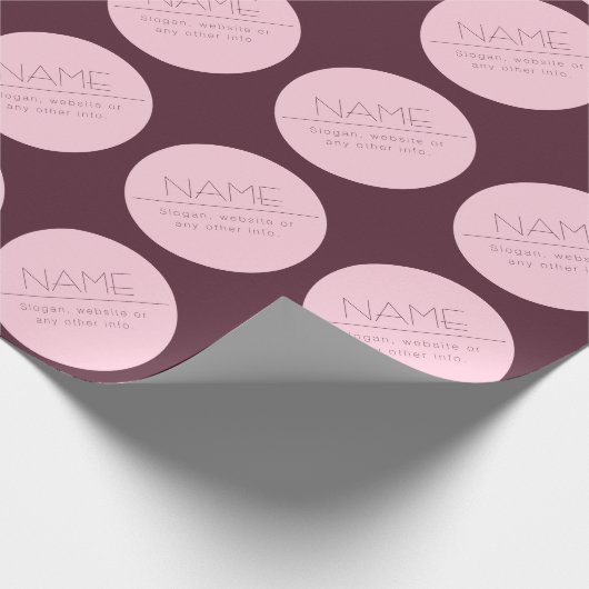  moderne tekst met rand cadeaupapier (Hoek)