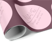  moderne tekst met rand cadeaupapier (Rol Hoek)