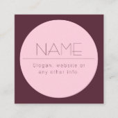  moderne tekst met rand informatiekaartje (Voorkant)