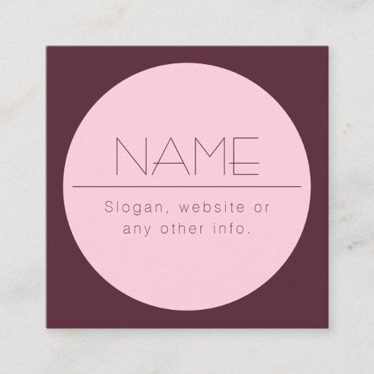  moderne tekst met rand informatiekaartje (Voorkant)