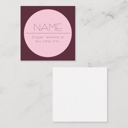 moderne tekst met rand informatiekaartje (Voorkant / Achterkant)