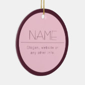  moderne tekst met rand keramisch ornament (Rechts)