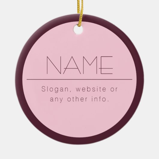  moderne tekst met rand keramisch ornament (Voorkant)