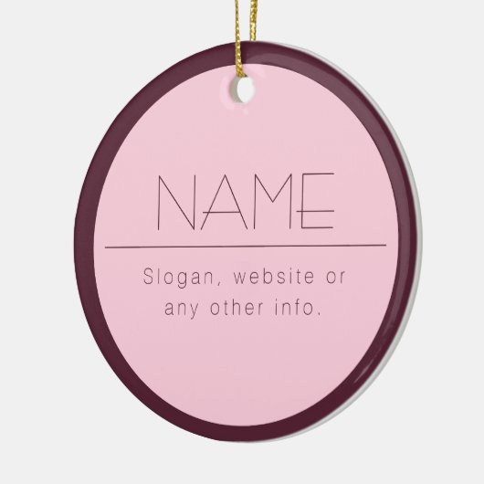  moderne tekst met rand keramisch ornament (Links)