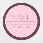 moderne tekst met rand labels (Design 1)