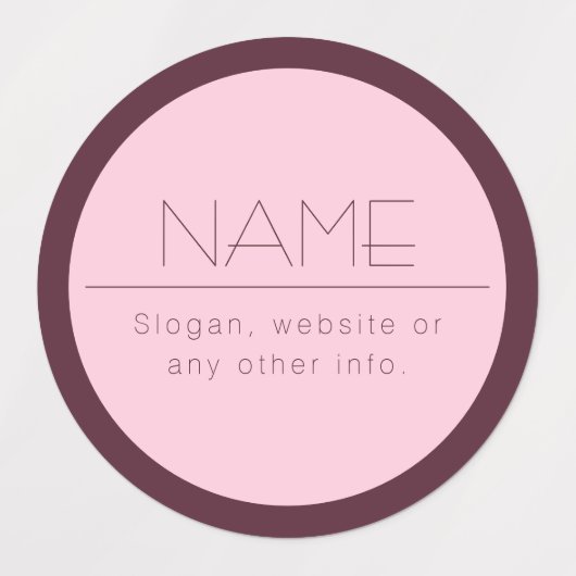  moderne tekst met rand labels (Design 1)