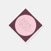 moderne tekst met rand servet (Hoek)