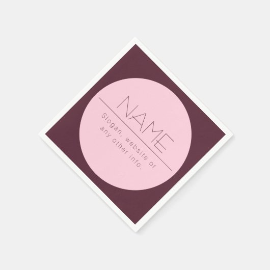  moderne tekst met rand servet (Hoek)