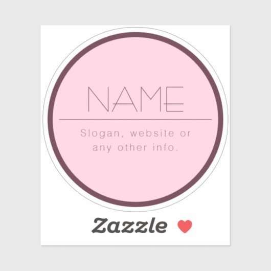  moderne tekst met rand sticker (Vel)