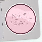  moderne tekst met rand sticker