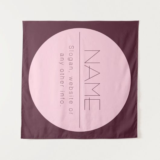  moderne tekst met rand wandkleed (Voorkant (horizontaal))