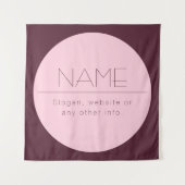  moderne tekst met rand wandkleed (Voorkant)