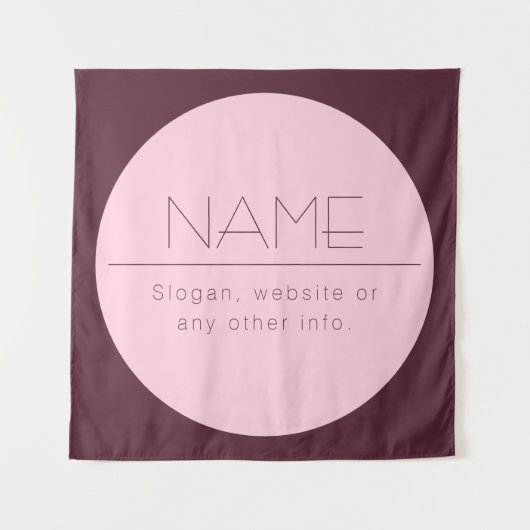  moderne tekst met rand wandkleed (Voorkant)