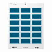  moderne tekst | Ocean & Robin Ei Blauw Etiket (Full Sheet)