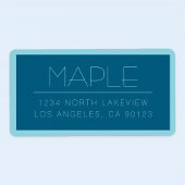  moderne tekst | Ocean & Robin Ei Blauw Etiket