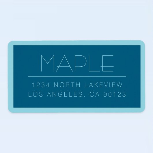  moderne tekst | Ocean & Robin Ei Blauw Etiket