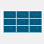  moderne tekst | Ocean & Robin Ei Blauw Labels (Vel)