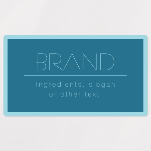  moderne tekst | Ocean & Robin Ei Blauw Labels (Design 3)