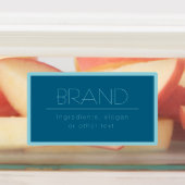  moderne tekst | Ocean & Robin Ei Blauw Labels (Aangebracht)