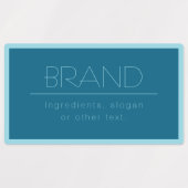  moderne tekst | Ocean & Robin Ei Blauw Labels (Design 2)