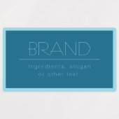  moderne tekst | Ocean & Robin Ei Blauw Labels (Design 1)