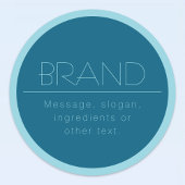  moderne tekst | Ocean & Robin Ei Blauw Labels