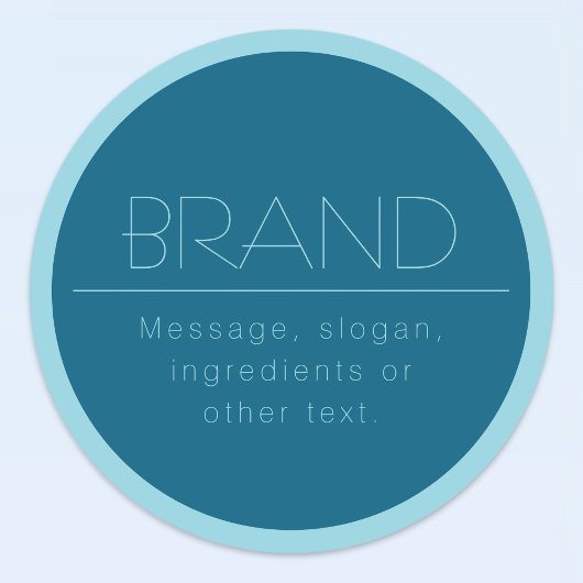  moderne tekst | Ocean & Robin Ei Blauw Labels