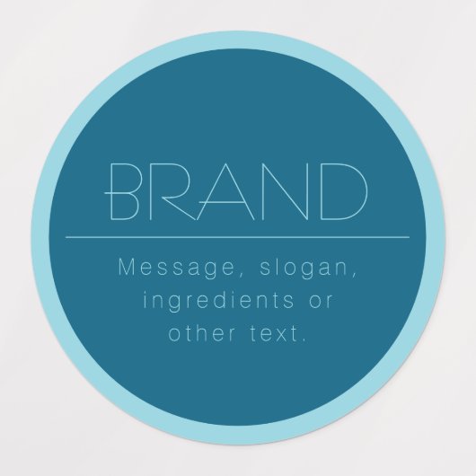  moderne tekst | Ocean & Robin Ei Blauw Labels (Design 1)