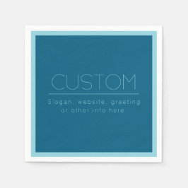  moderne tekst | Ocean & Robin Ei Blauw Servet