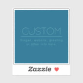  moderne tekst | Ocean & Robin Ei Blauw Sticker (Vel)