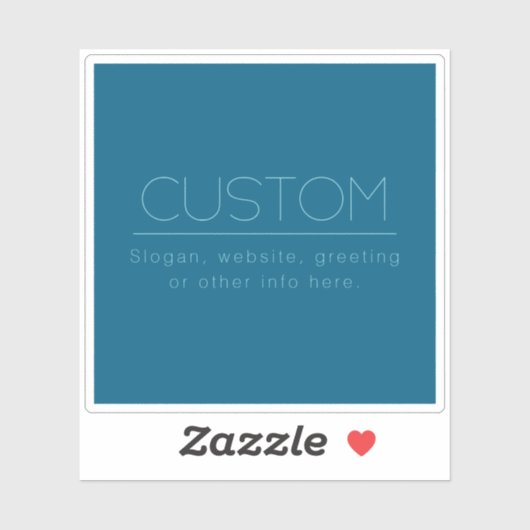  moderne tekst | Ocean & Robin Ei Blauw Sticker (Vel)